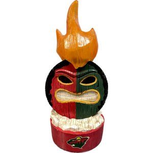 MINNESOTA WILD Statue Lit Team Puck TIKI Lawn Patio Outdoor NEW IN BOX